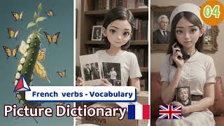 Apprendre les verbes en français avec un imagier Fre Eng Audio Picture Dictionary  04 [upl. by Bev]