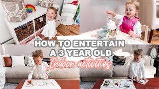 HOW TO ENTERTAIN A 3 YEAR OLD INDOOR ACTIVITIES FOR TODDLERS Tres Chic Mama [upl. by Nitsir]