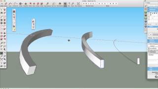 Gedraaide trapboom tekenen in SketchUp [upl. by Enelrahc]