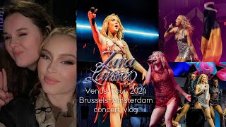 Zara Larsson venus tour  brussel  amsterdam concert vlog 2024 [upl. by Srini]