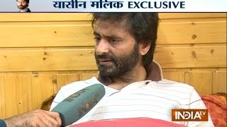 Separatist leader Yasin Malik speaks exclusively with India TV [upl. by Lashonde]