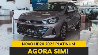 NOVO HYUNDAI HB20 2023 HATCH PLATINUM  EVOLUIU DEMAIS [upl. by Rafaj]