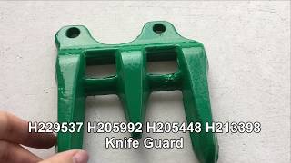 H229537 H205992 H205448 H213398 Forged Knife Guard for John Deere  Greenly Manufacturer [upl. by Swanhilda]