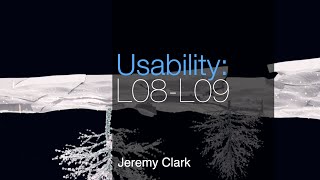 Lecture 08 Usability [upl. by Hannavahs265]