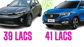 KIA Stonic EX  Vs MG ZS Comparison [upl. by Kcirrag119]