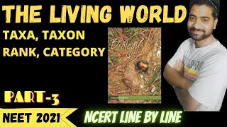 TAXONOMIC CATEGORIES  CHAPTER 1 CLASS 11TH BIOLOGY NCERT  THE LIVING WORLD FOR NEET [upl. by Pedrotti579]