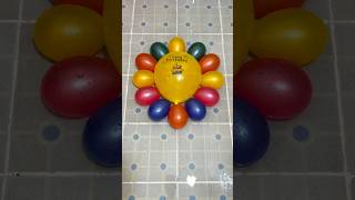 Yellow Happy Birthday Balloons With 12 Mini Rainbow Balloons Pop Reverse ASMR Satisfying amp Relaxing [upl. by Emory]