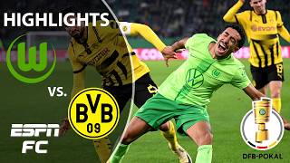 🚨 EXTRA TIME THRILLER 🚨 Wolfsburg vs Borussia Dortmund  German Cup Highlights  ESPN FC [upl. by Rab]