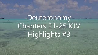 Deuteronomy Chapters 2125 KJV Highlights 3 [upl. by Vail]