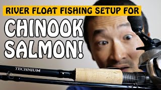 The Most Ideal Float Fishing Setup for Chinook Salmon  Fishing with Rod [upl. by Nett101]