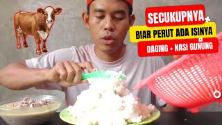 MUKBANG DAGING SAPI  NASI SECUKUPNYA AJA YANG PENTING ADA MASUK DIKIT [upl. by Dur]