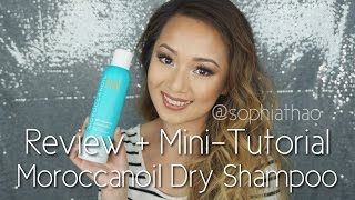 Review Moroccanoil Dry Shampoo  Mini Tutorial [upl. by Fidelia555]