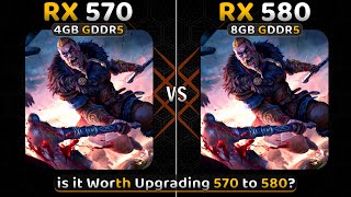 RX 570 vs RX 580  15 Games Tested  570 vs 580 Gaming 2023🔥 [upl. by Kore]