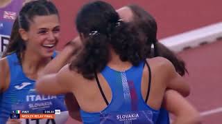 Atletica fantastica Margherita Castellani oro e argento agli Europei under 18 [upl. by Annaillil]