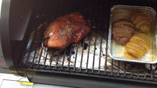 Pork Sirloin Roast And Butter Potatoes  Rec Tec Pellet Grill [upl. by Rebeca475]