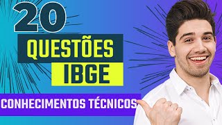 RETA FINAL IBGE  CONHECIMENTOS TECNICOS  QUESTOES  RECENSEADOR  ACS  ACM [upl. by Colner]