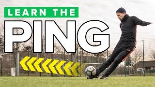 LEARN THE quotPINGquot  Long pass football skills tutorial [upl. by Legnaros]