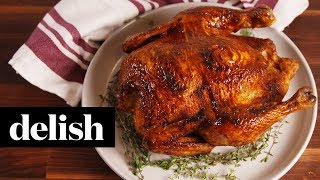 Slow Cooker Rotisserie Chicken  Delish [upl. by Skerl]