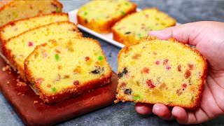 Bakery Style Dry Fruit Cake  Vanilla Fruit Cake Recipe  Yummy [upl. by Bondy565]