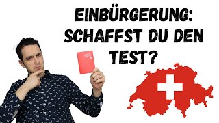 Diese 10 Fragen solltest du für die Einbürgerung Schweiz 🇨🇭 beantworten können  Bonusmaterial inkl [upl. by Sola]