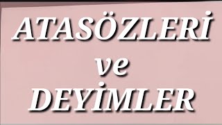 5Sınıf Türkçe Deyimler ve Atasözleri [upl. by Eniluap]