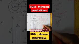 Moment quadratique RDMrdm moment dinertie théorème de Huygens indiamaroo movies [upl. by Nnylasor231]