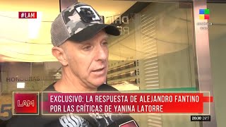 🗣 Fantino respondió a las críticas de Yanina Latorre [upl. by Nnairet]