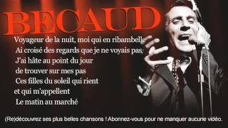 Gilbert Bécaud  Les marchés de Provence  Paroles Lyrics [upl. by Supat]