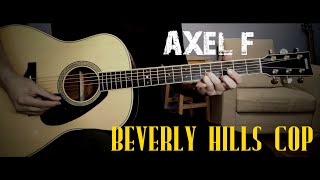 Axel F Beverly Hills Cop Movie  acoustic guitar cover [upl. by Oigufer]