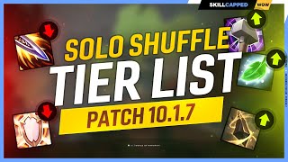 SOLO SHUFFLE TIER LIST for PATCH 1017  DRAGONFLIGHT SEASON 2 [upl. by Aratas218]