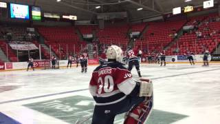 TriCity Americans warming up pre game home opener [upl. by Mattox]