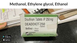 Alcohols Poisoning  Disulfiram  INICET NEET PG FMGE  Dr Pawan nagar [upl. by Eisse]