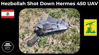 Hezbollah Shot Down Israeli Hermes 450 UAV Nov 2023 [upl. by Orelu77]