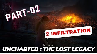 Uncharted  The Lost Legacy  Part2  Infiltration  Escaping from Asavs and from his Army [upl. by Elumas]