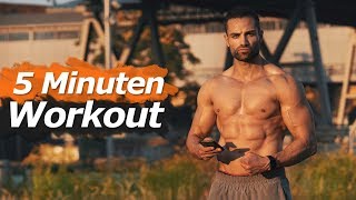 Ganzkörpertraining ohne Gewichte  Fit in 5 Minuten [upl. by Krum]