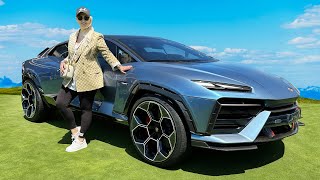 Electric Lamborghini SUV  Comes With A Surfboard [upl. by Meeka]