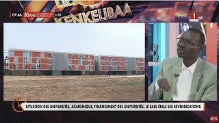 Situation des universités académique financement des universités Le SAES étale ses revendications [upl. by Nanny]