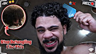 HOW TO Detangle Your Short CURLY Hair In SUMMER 2024 Step By Step Tutorial FOR MEN amp WOMEN 2C3A [upl. by Byrom]