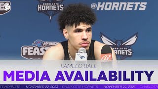 Hornets vs Wizards LaMelo Ball Postgame Media Availability  11222023 [upl. by Aik457]