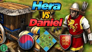 Koreans vs Britons  1v1 Four Lakes  vs Daniel  AoE2 [upl. by Leahcimed]