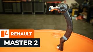 How to change tie rod ends on the RENAULT MASTER 2 Van AUTODOC TUTORIAL [upl. by Husein111]