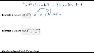 Expand Logarithmic Expressions [upl. by Major]