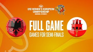 Albania v Gibraltar  Full Basketball Game FIBA U18 Womens European Championship 2022  Division C [upl. by Elisabeth]