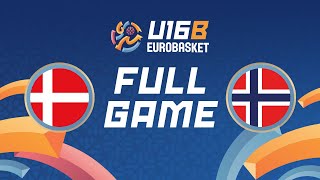 Group Phase  Denmark v Norway  Full Basketball Game  FIBA U16 EuroBasket 2024 Division B [upl. by Trometer]