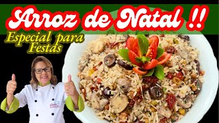 ESTE ARROZ DE NATAL NÃO PODE FALTAR NA SUA CEIA QUANDO FAÇO NAS FESTAS NÃO SOBRA NADA [upl. by Albertina]