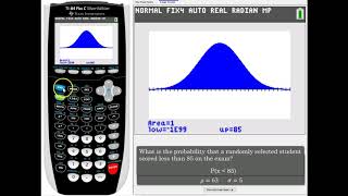 TI84 Normal Dist [upl. by Ermine]