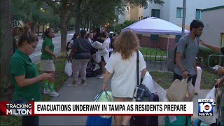 Residents in Tampa area being told to evacuate as Hurricane Milton threat looms [upl. by Neely]