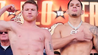 Canelo vs Edgar Berlanga FULL WEIGHIN amp FINAL FACE OFF [upl. by Zoubek892]