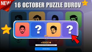 16 October Major Puzzle Durov Solved Today  Major Daily Combo Card 16 October  Major Puzzle [upl. by Diver]