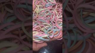 Loom band 🎀 music song unboxing chammakchallo hairties accessoriescolorful beautiful [upl. by Hijoung]